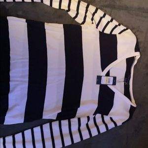 tommy hilfiger navy amd white striped sweater